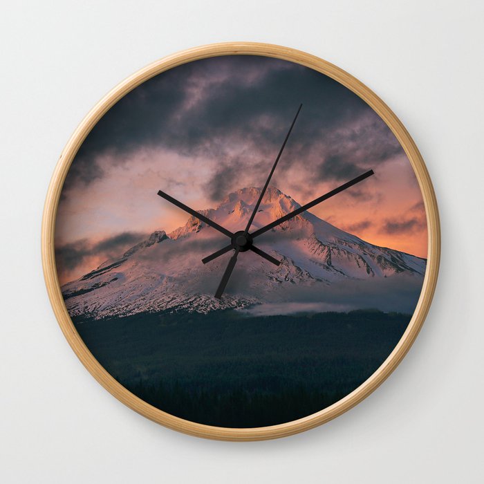 Mt. Hood I Wall Clock