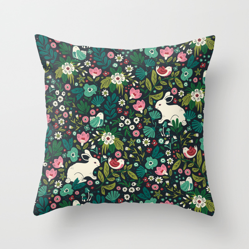 Forest Friends Throw Pillow By Annadeegan Society6