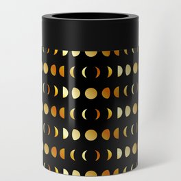 Celestial Moon phases in gold	 Can Cooler