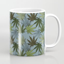 cannabis weed marihuana leaves botanical plants mint Mug