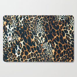 Leopard Spotted Animal Print Cutting Board