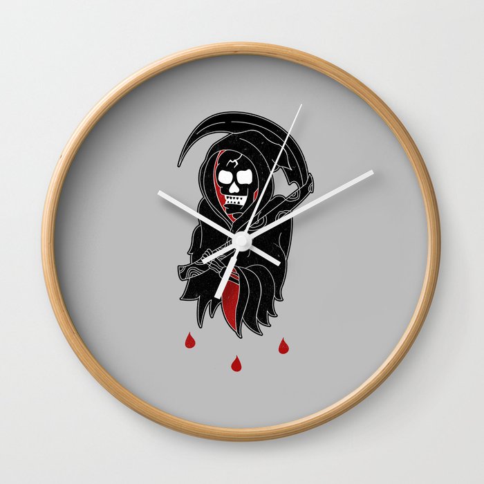 Grim Reaper Wall Clock