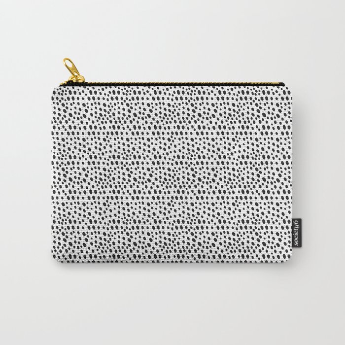 Black dots pattern Carry-All Pouch