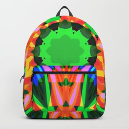 Fractal Flower Backpack | Graphicdesign, Psychedelic, Digital, Flower, Mandala, Pattern 