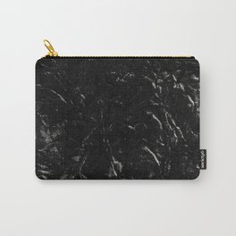 Black Wrapped Paper Texture Carry-All Pouch