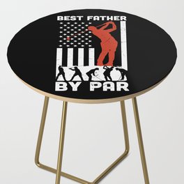 Best Father By Par Golf Dad Side Table