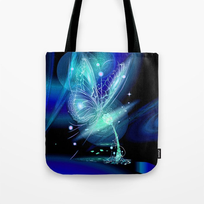 Galactic Butterfly Tote Bag