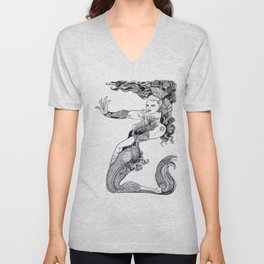 Z Mermaid V Neck T Shirt