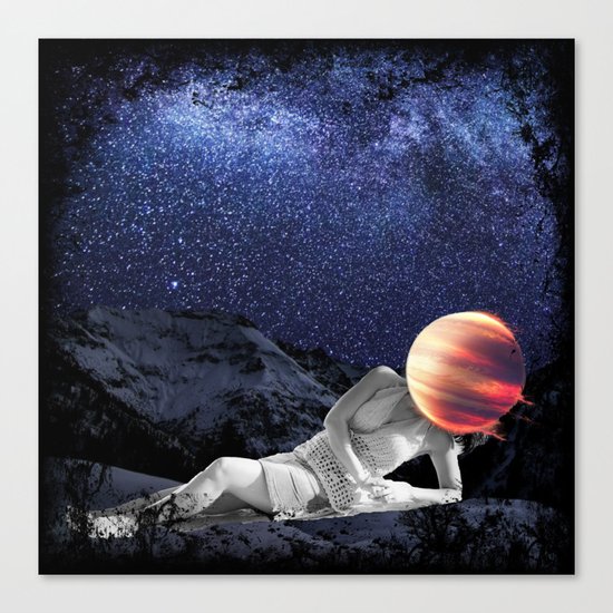 The Universe Girl Canvas Print