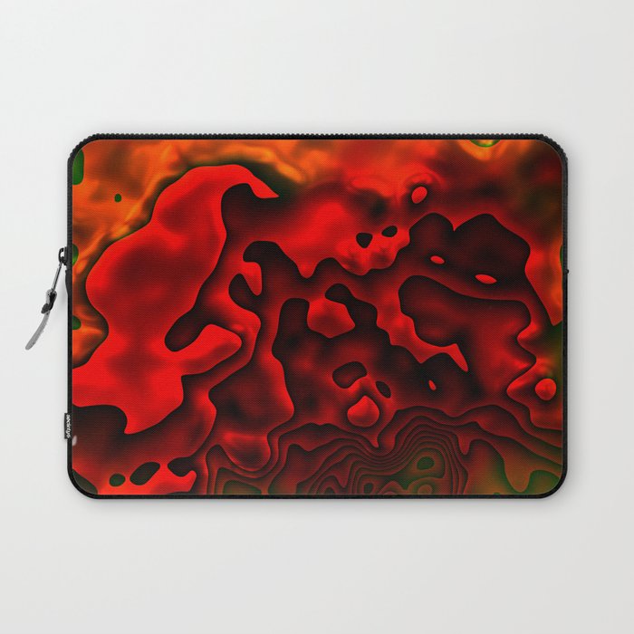 Red Shapes Laptop Sleeve