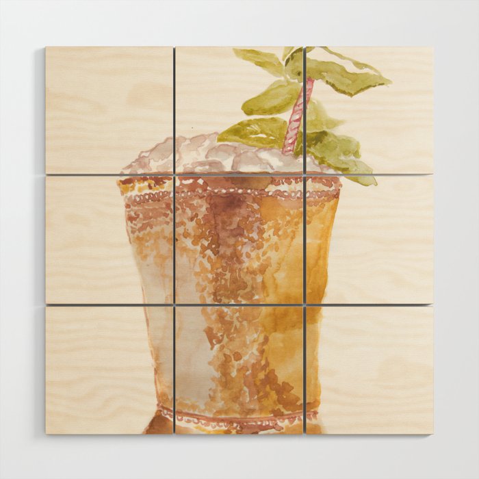 Mint Julep Wood Wall Art