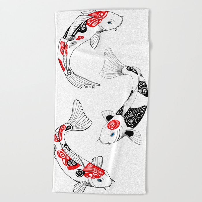 fish beach towel