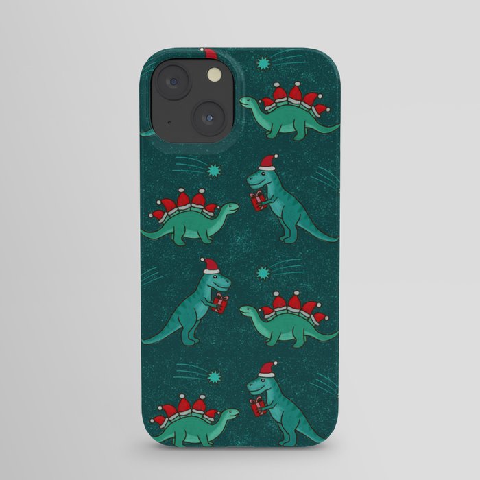 Cute Christmas Dinosaurs Dinos Dinosaur iPhone Case