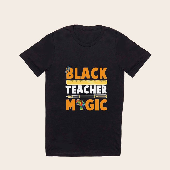 Black Teacher Educator African American Roots T Shirt by