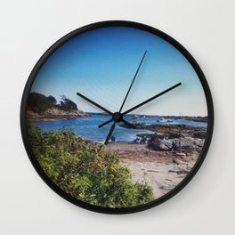 Jamestown, RI Cove Wall Clock | Digital, Jamestownri, Newenglandcove, Newengland, Water, Cove, Photograph, Rhodeisland, Jamestown, Photo 