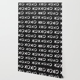 XOXO Hugs Kisses Pattern Wallpaper