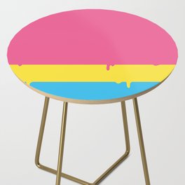 Pansexual Pride LGBTQ Flag Melting Side Table