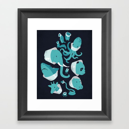 Cones of Shame Framed Art Print
