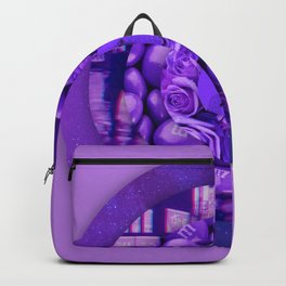Purple circles aesthetic rings Backpack