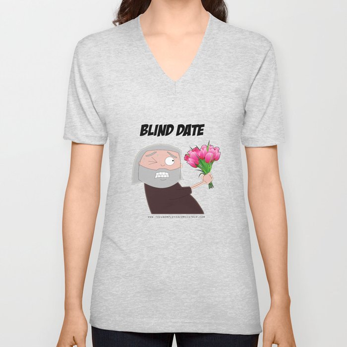 Blind Date V Neck T Shirt
