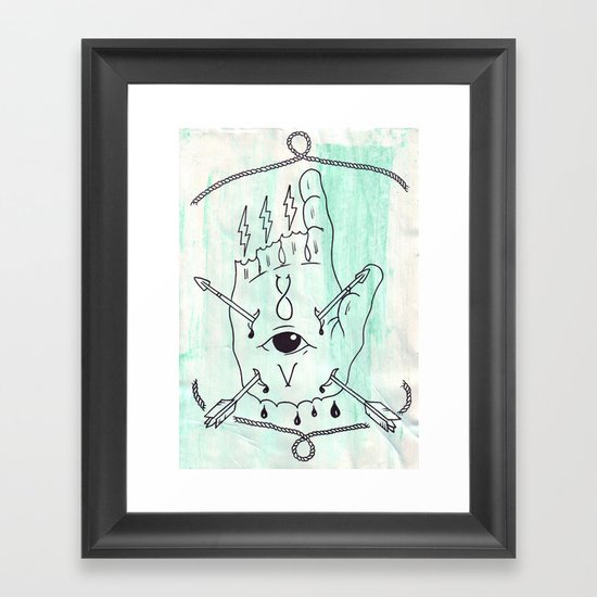 The One Who Points The Way. Framed Art Print