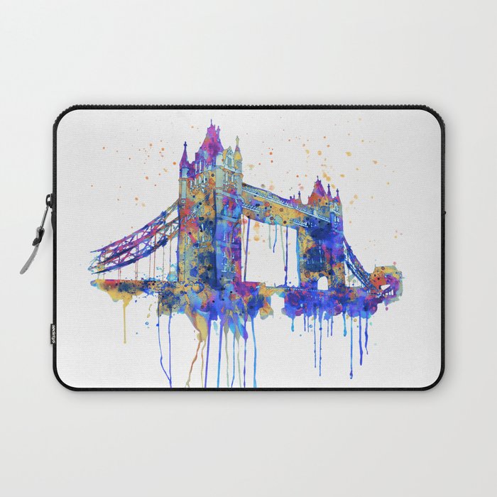 Tower Bridge watercolor Laptop Sleeve