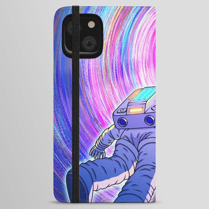 Astronaut Journey to Black Hole iPhone Wallet Case