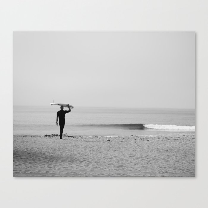 Surf Photography Print, Malibu California, Surf Art, Surf Decor, Black and White Print, Wall Art Canvas Print
