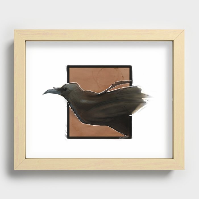 The Raven  Recessed Framed Print
