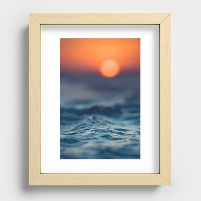 Sunset Vibes Recessed Framed Print
