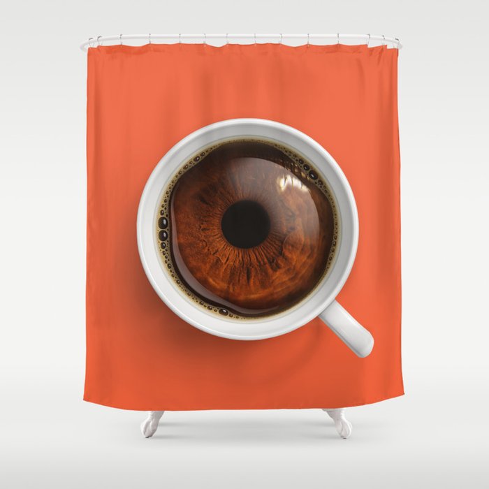 Coffee Eye Shower Curtain