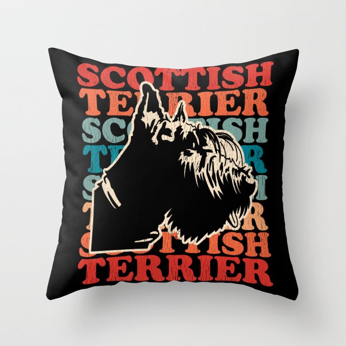 Scottish Terrier | Dog Owner Scottish Terriers Throw Pillow