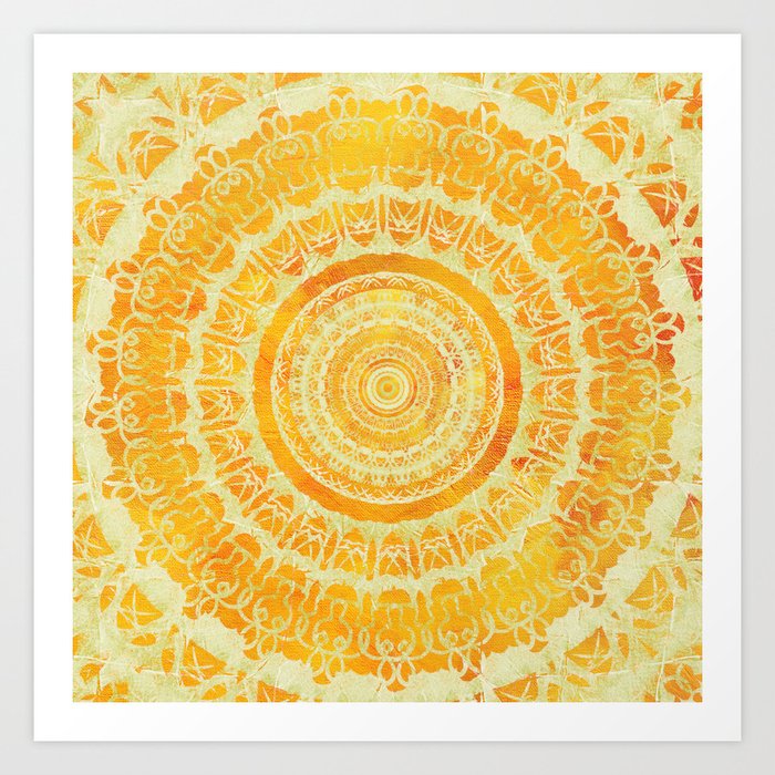 Sun Mandala 4 Art Print