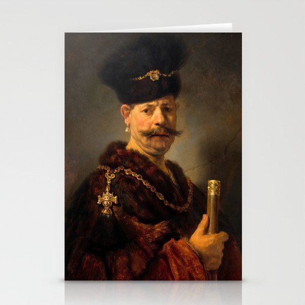 A Polish Nobleman, 1637 by Rembrandt van Rijn Stationery Cards