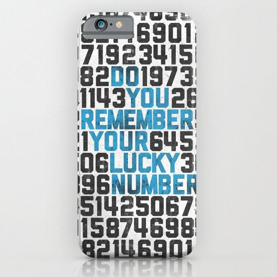 Do You Remember Your Lucky Number? iPhone & iPod Case