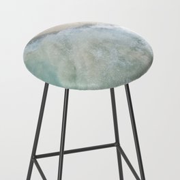 Caribbean Sea Foam Bliss #1 #ocean #wall #art #society6 Bar Stool