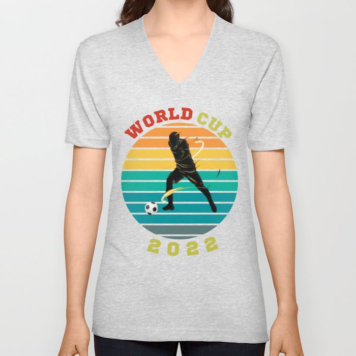 world cup football V Neck T Shirt