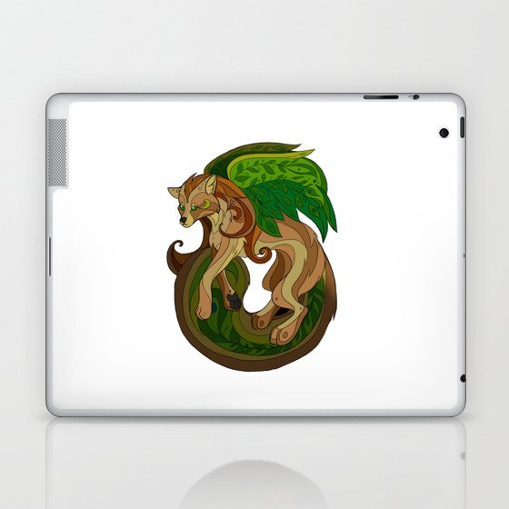 Stained glass forest fox Laptop & iPad Skin