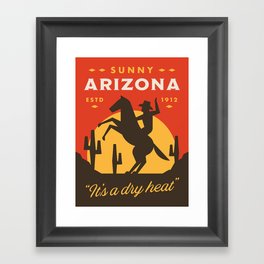 Sunny Arizona Framed Art Print