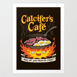 Calcifer's Cafe Art Print