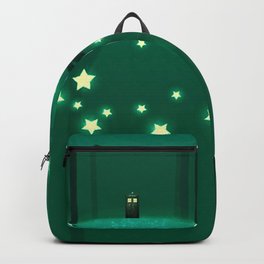 Tardis Art Green Shine Backpack