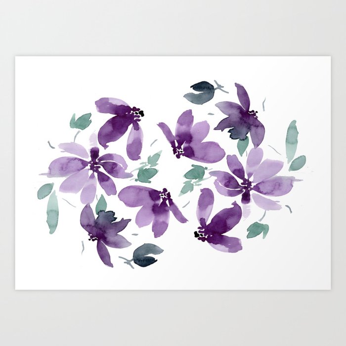 Daphne (Purple Palette) Art Print