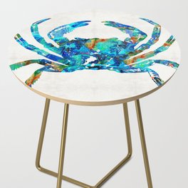 Blue Crab Art by Sharon Cummings Side Table