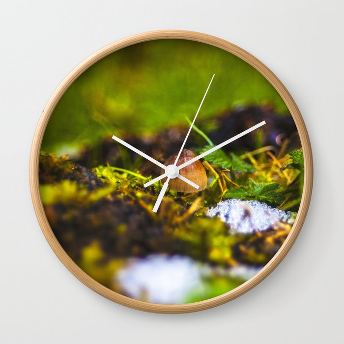 Small Mushroom Wall Clock