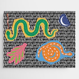 Bright Abstract Snakes  Jigsaw Puzzle