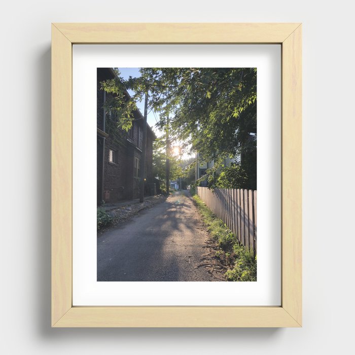 Summer/Streets/Indy Recessed Framed Print