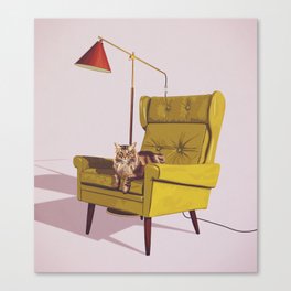 Cats on Chairs Deluxe Collection - Oscar Canvas Print