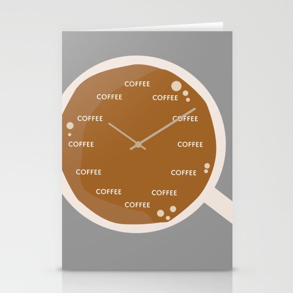 TIME FOR COFFEE Stationery Cards