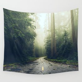 Redwood Forest Adventure - Nature Photography Wall Tapestry