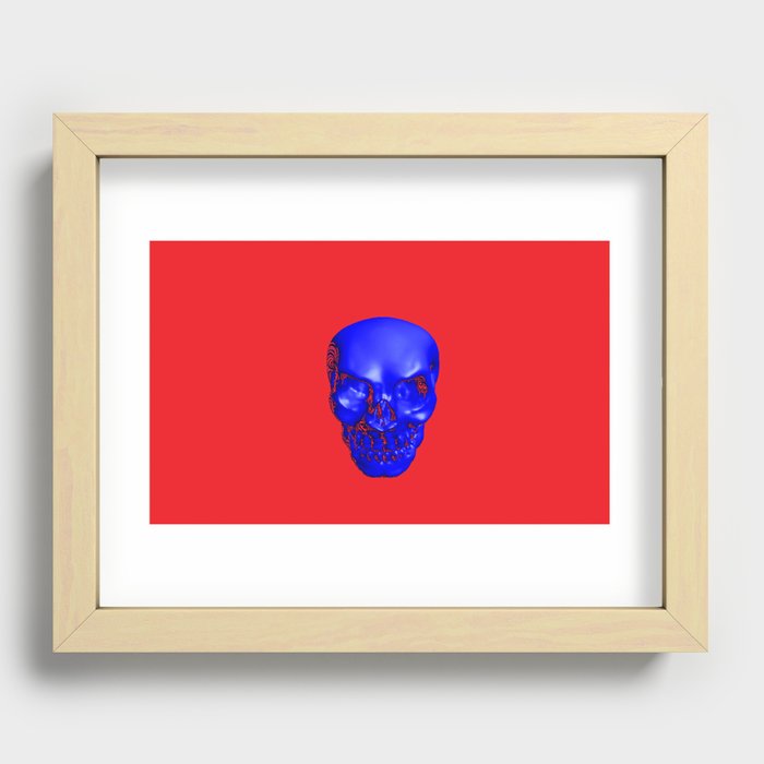 Psychedelic Skull 2 Recessed Framed Print